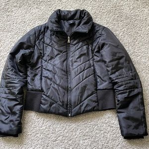 Ellemenno women’s black crop puff jacket